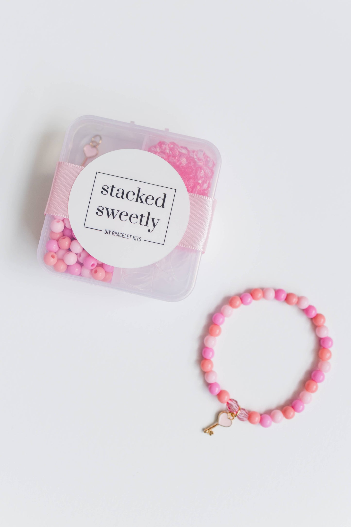Mini Heart Key Bracelet Craft Kit