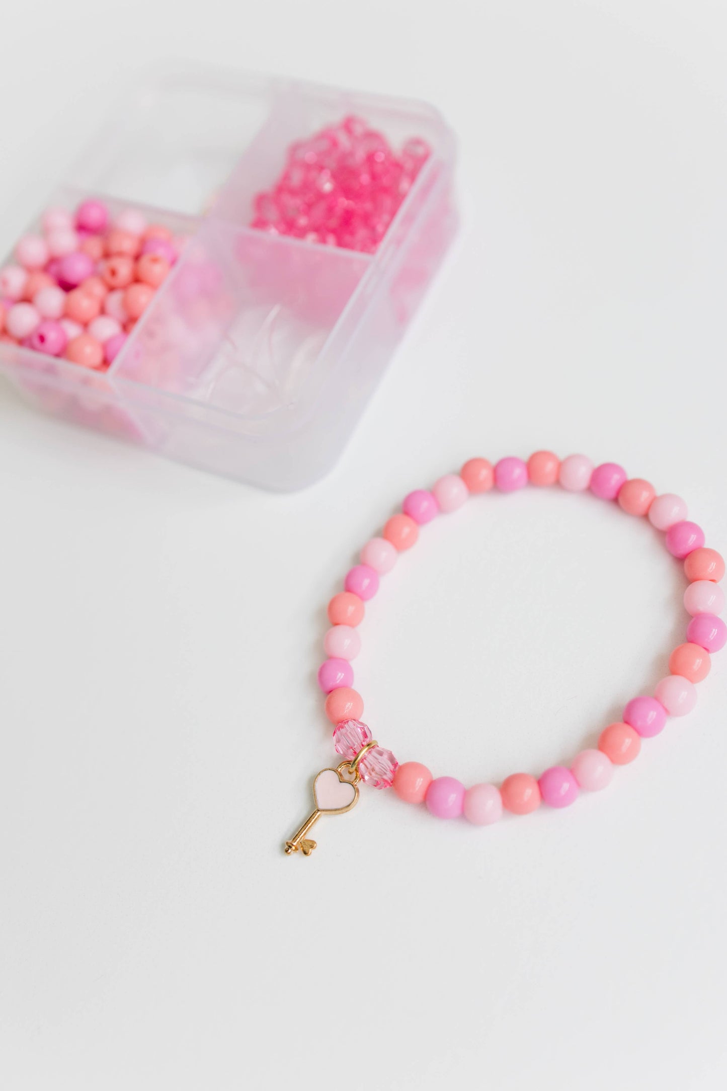 Mini Heart Key Bracelet Craft Kit