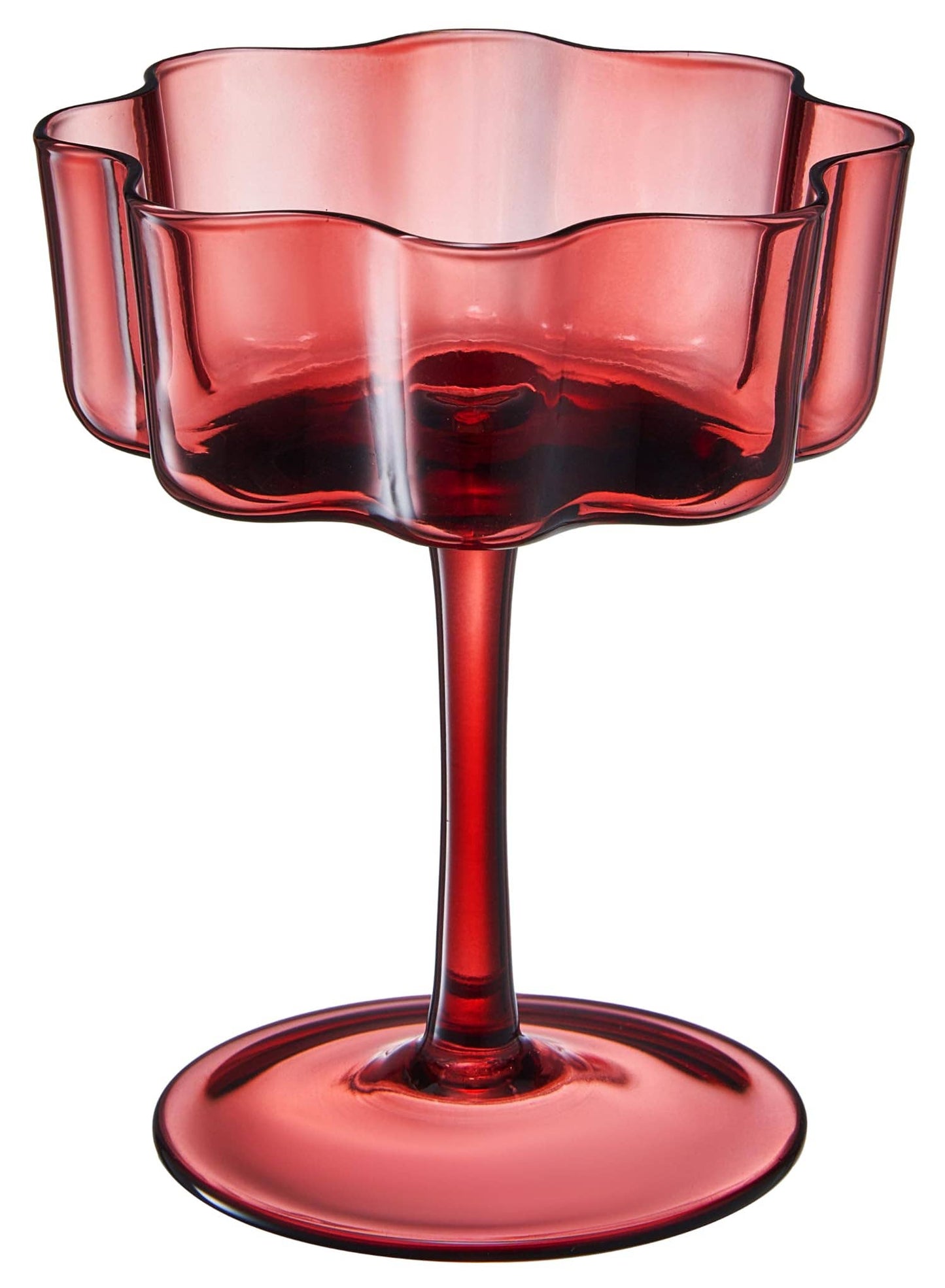 Flower Wave Coupe Cocktail Glasses