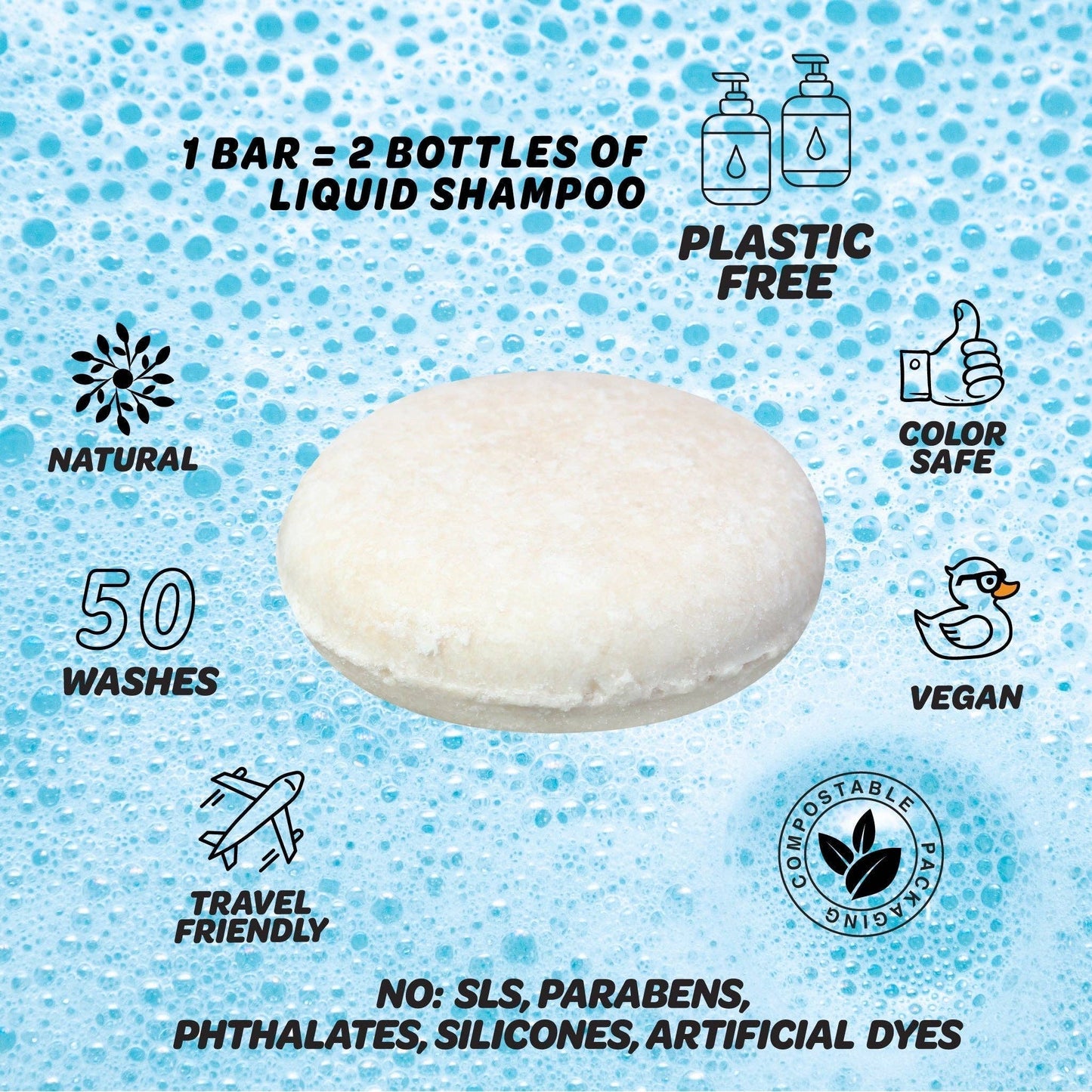 Moroccan Mint Solid Shampoo Bar