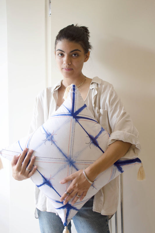 Eureka Indigo Cushion Cover