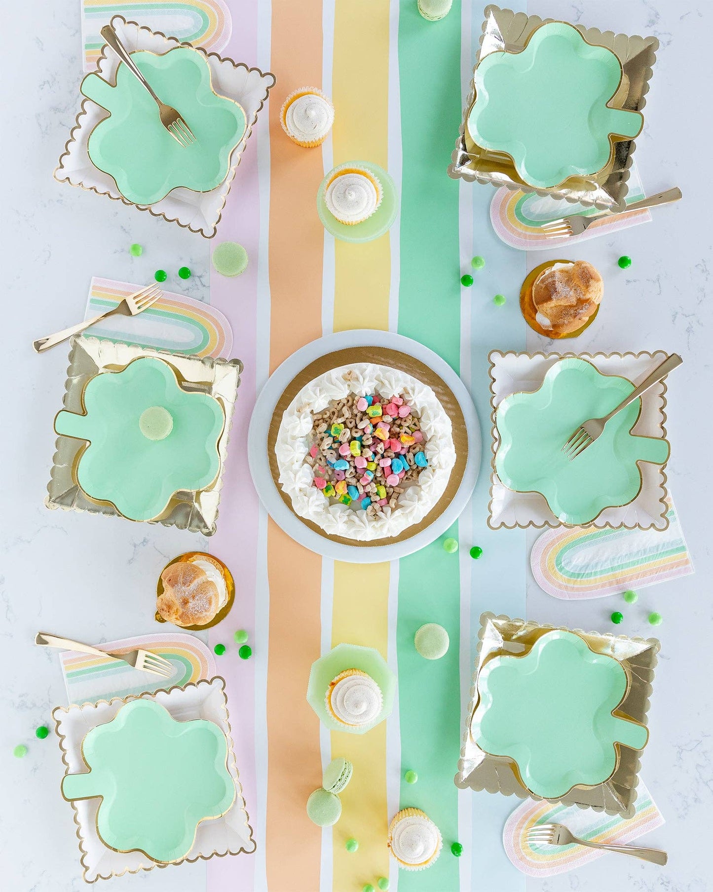 Pastel Clover Shaped Plate