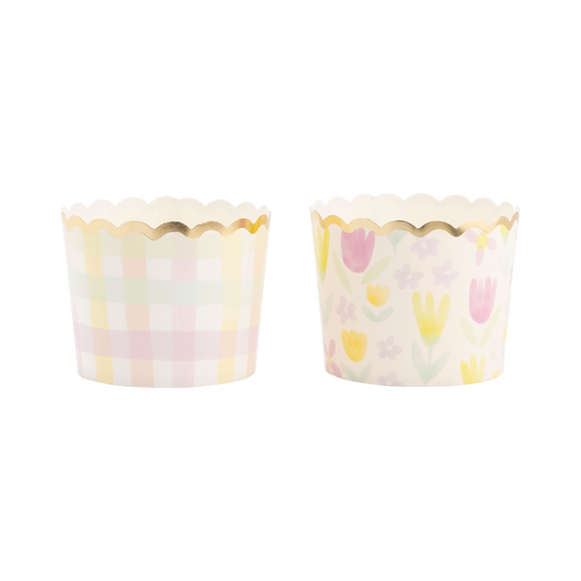 Gold Foil Watercolor Food Cups