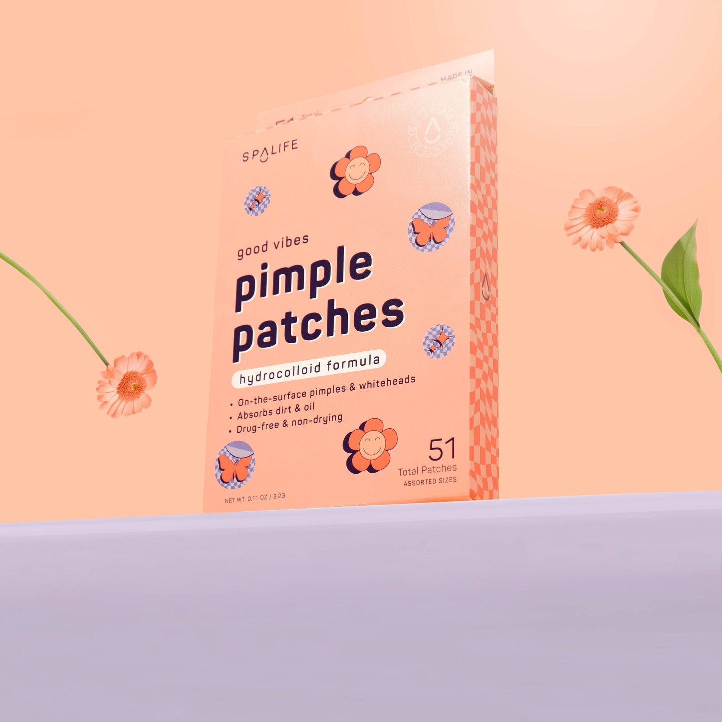 Butterfly & Flowers Hydrocolloid Pimple Patches