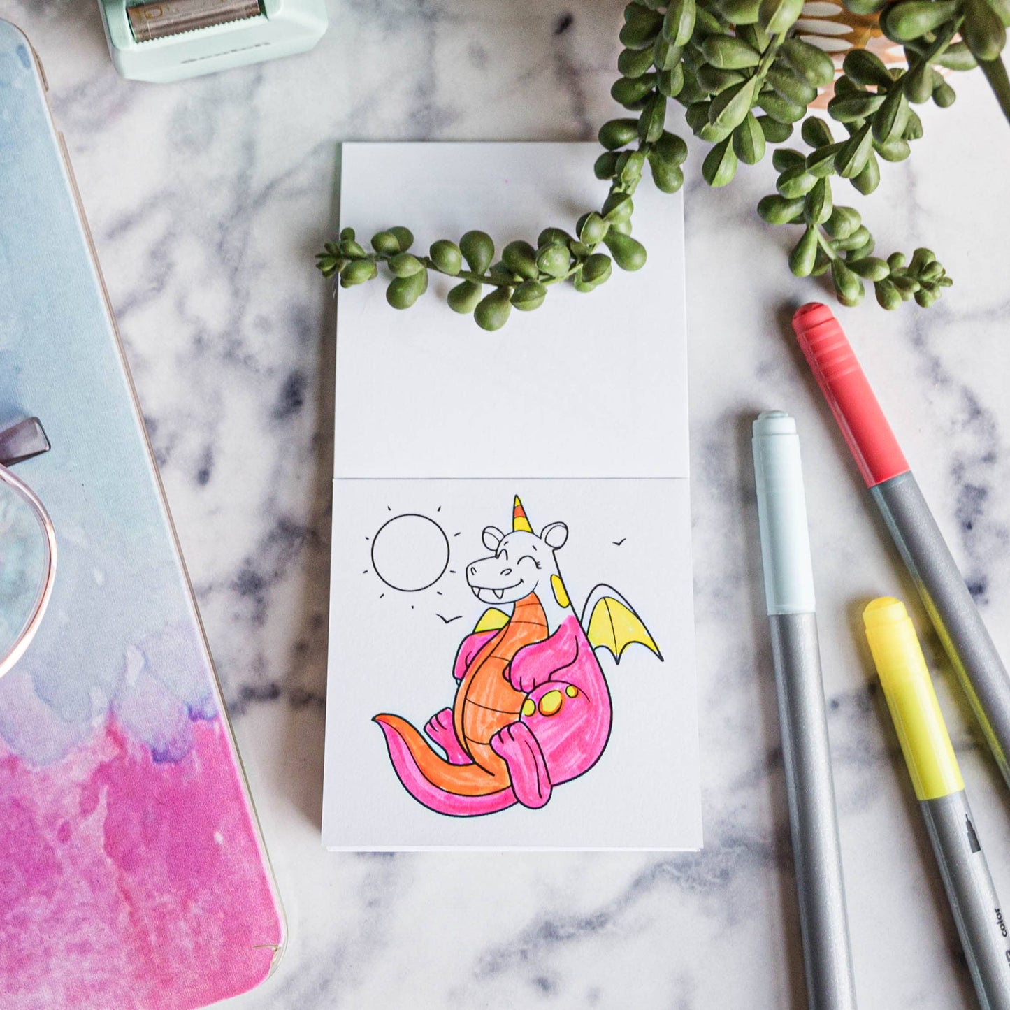 Dinos Dragons Diggers and Dogs Coloring Book