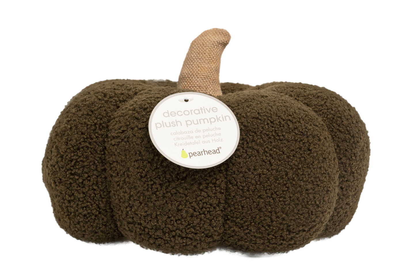 Green Sherpa Pumpkin Pillow