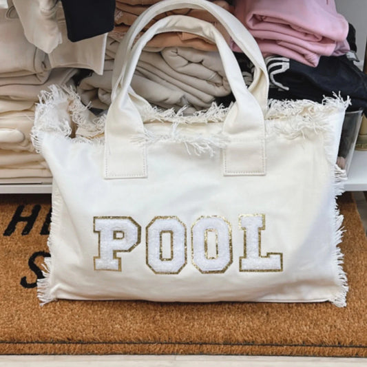 Pool Weekender Canvas Tote