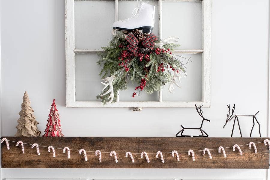 Candy Cane Felt Garland