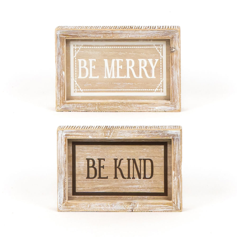 Framed Reversible Wood Signs