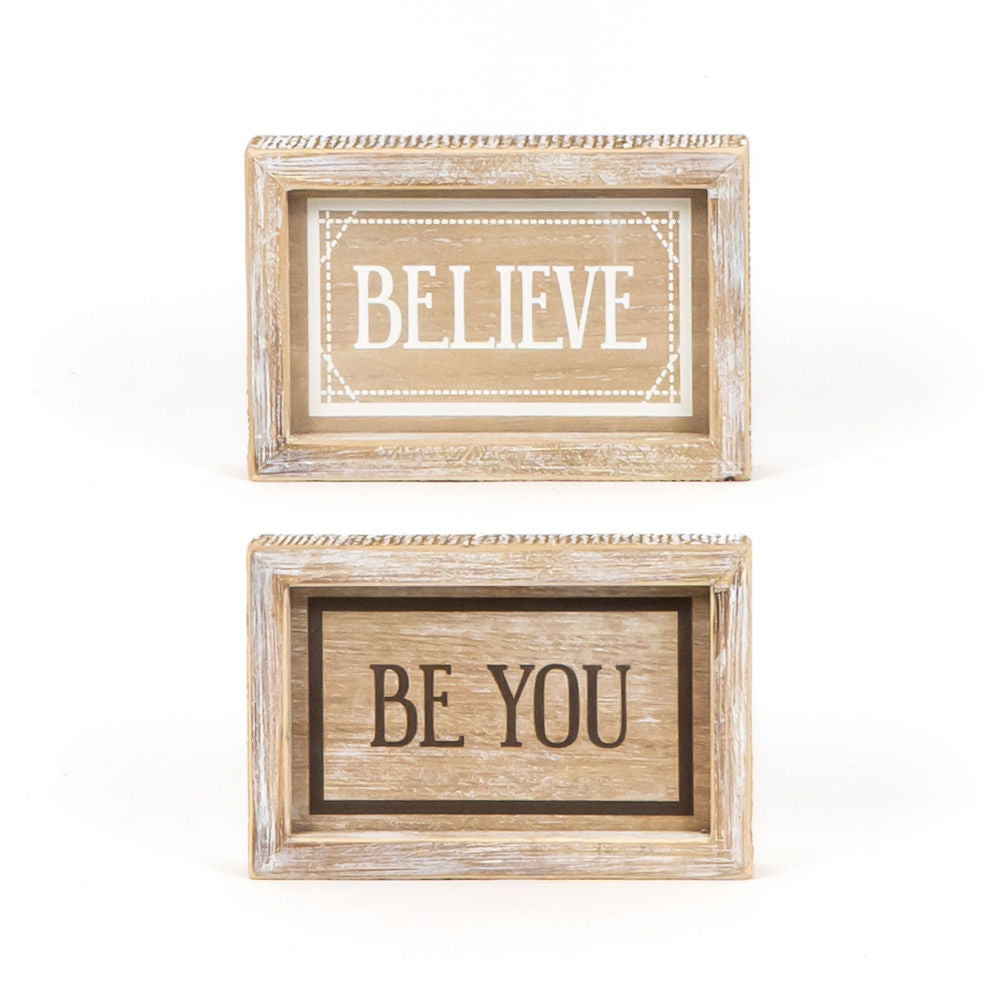 Framed Reversible Wood Signs