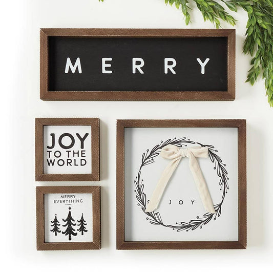 Joy Wreath Wall Sign