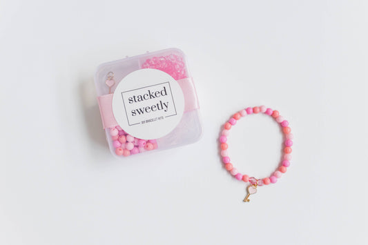 Mini Heart Key Bracelet Craft Kit