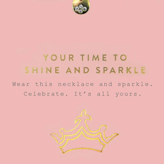 Explore the Elegance of Your Time to Shine & Sparkle Necklace - Favorite Little Things