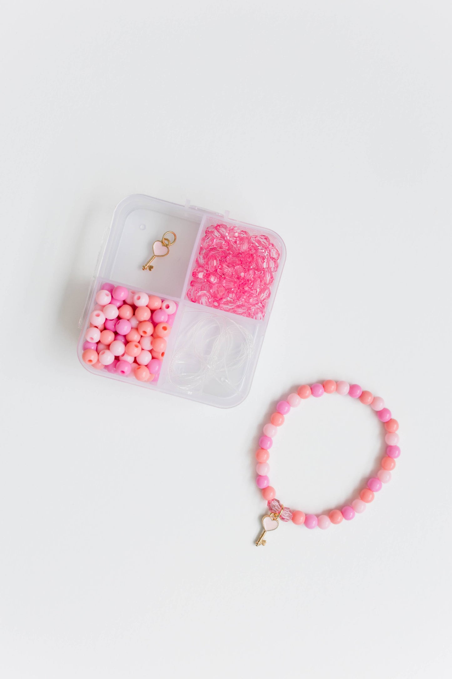 Mini Heart Key Bracelet Craft Kit