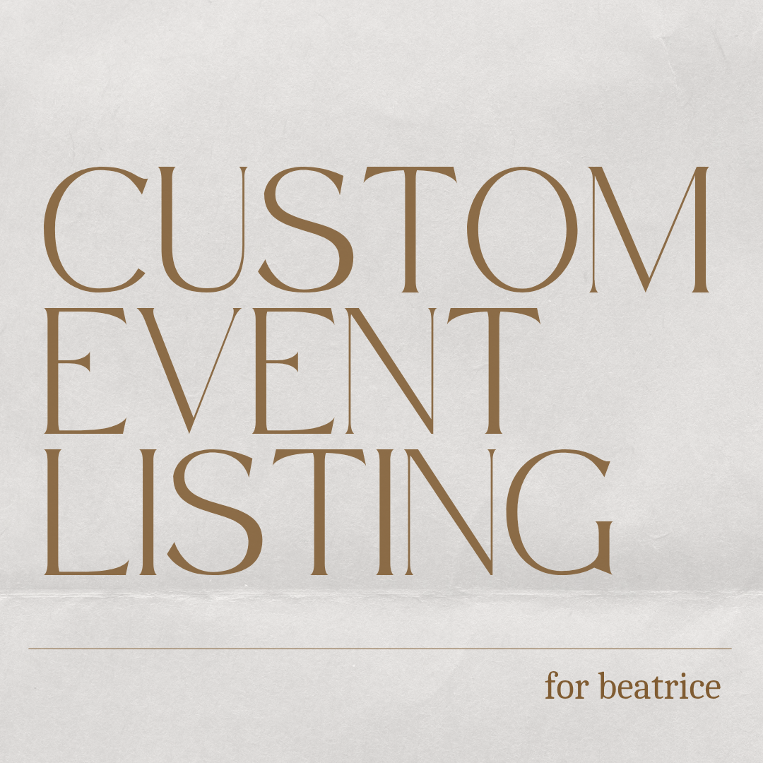 Custom Event Listing for Beatrice