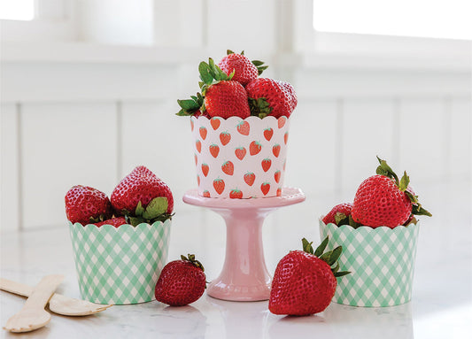 Gold Foil Strawberry Food Cups