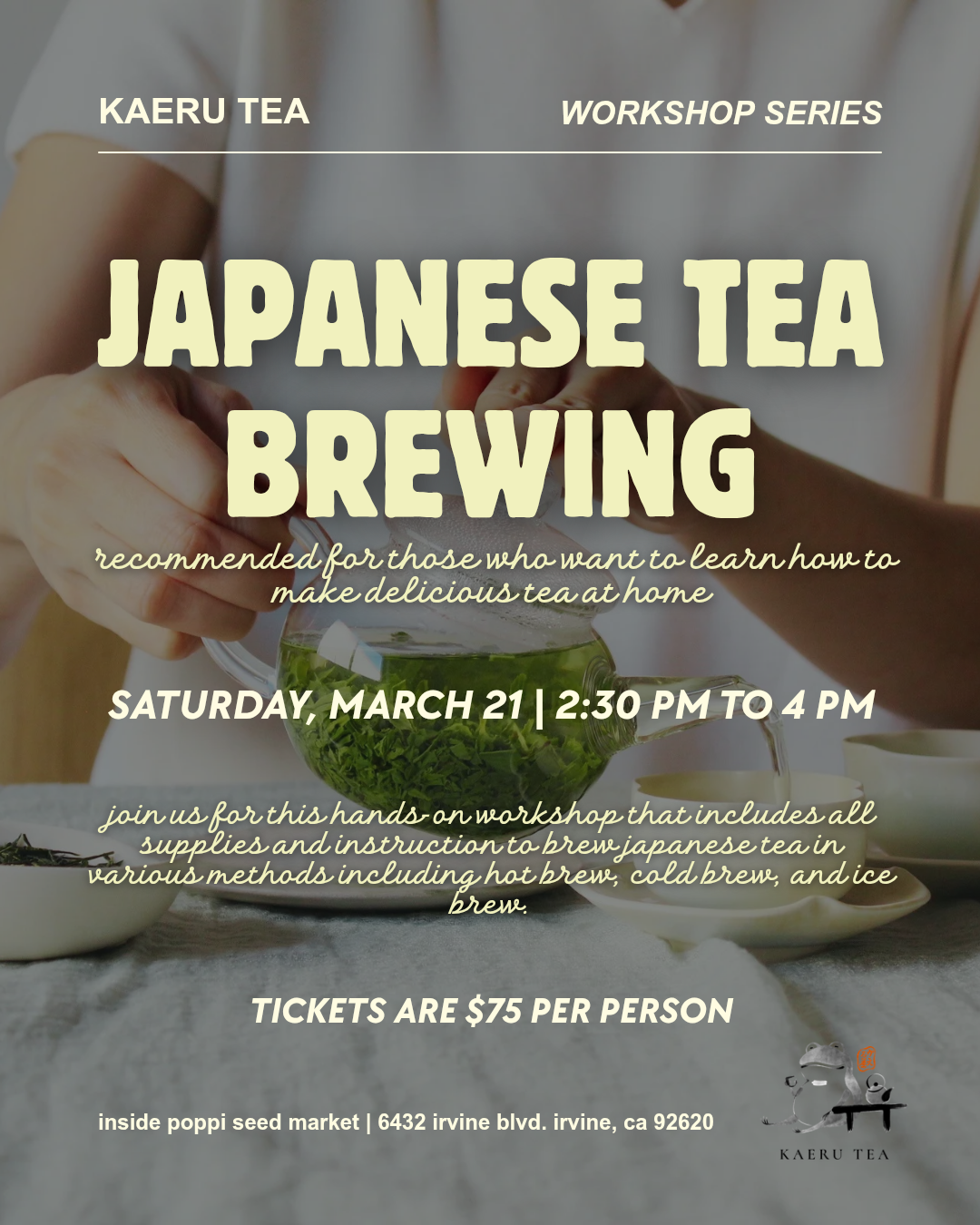 Japanese Tea Brewing Workshop