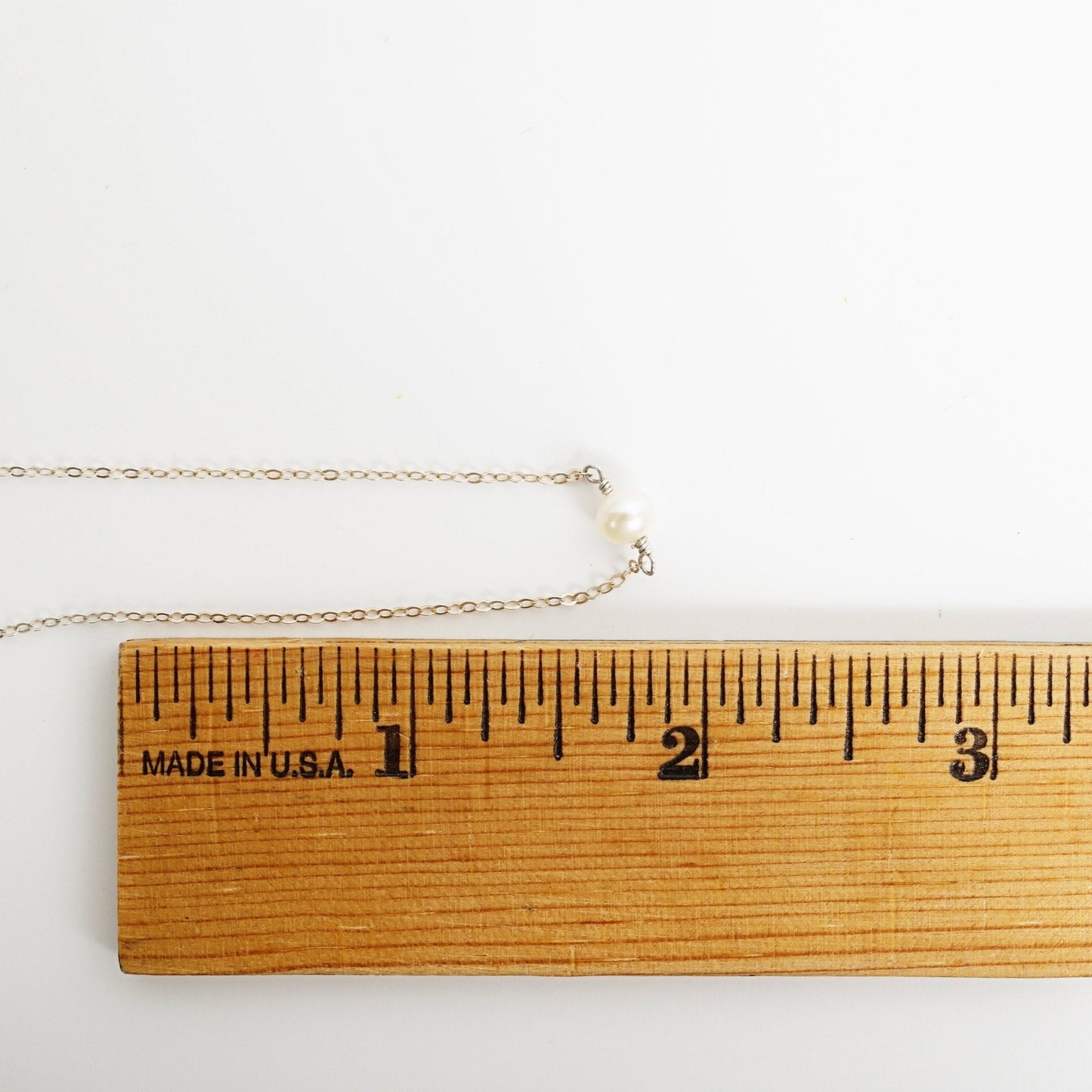 "The Small Pearl" Solitaire Freshwater Pearl Necklace - Chocolate and Steel