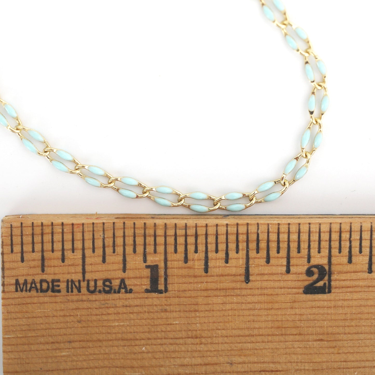 "The Topanga" Enamel and Gold Chain Bracelet