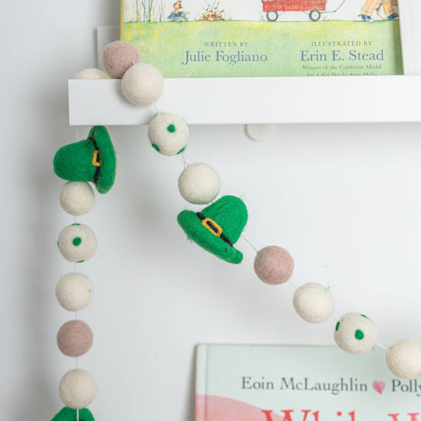 Leprechaun St. Patrick’S Hat Felt Garland