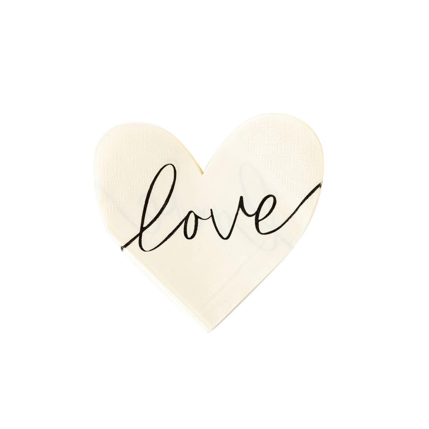 Love Heart Shaped Paper Napkins