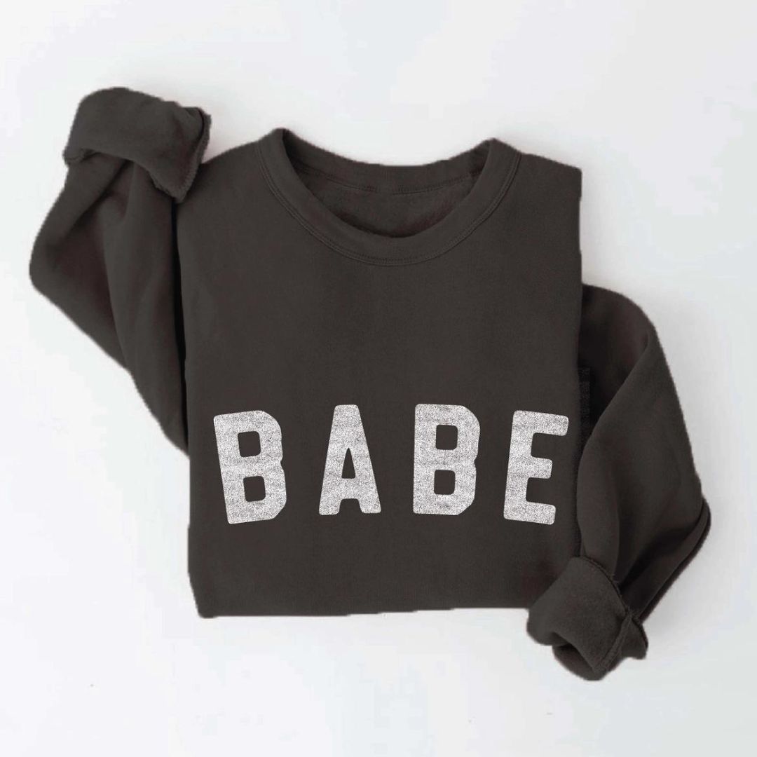 BABE Graphic Women's Sweatshirt Black