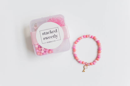 Mini Heart Key Bracelet Craft Kit