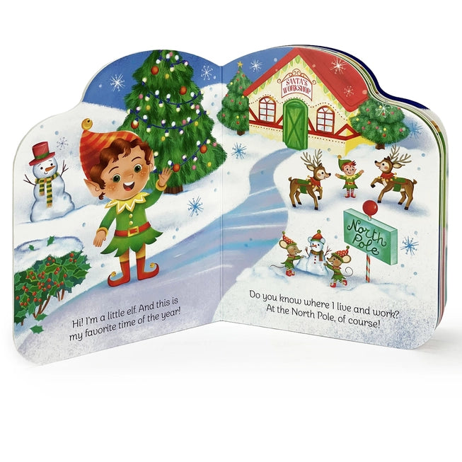 A Little Elf Shaped Christmas Board Book