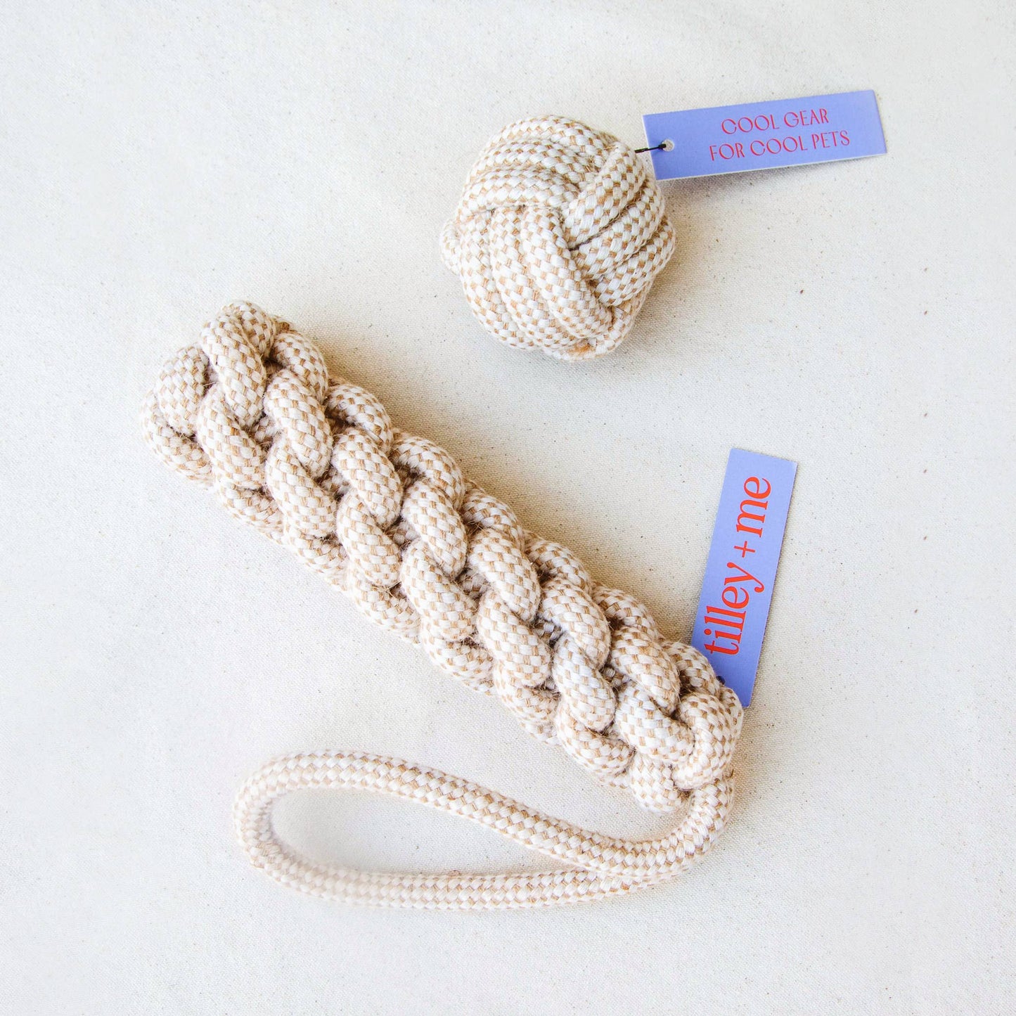 Hemp Rope Dog Ball Toy