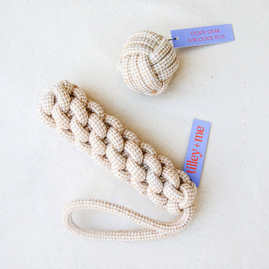 Hemp Rope Dog Ball Toy
