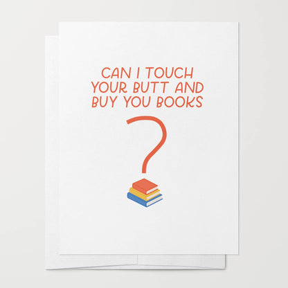 Touch Butt + Books Card