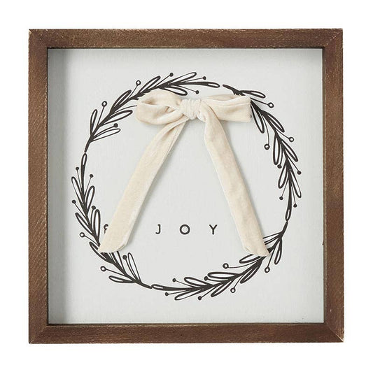 Joy Wreath Wall Sign