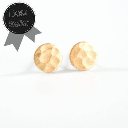 Hammered Circle Earrings