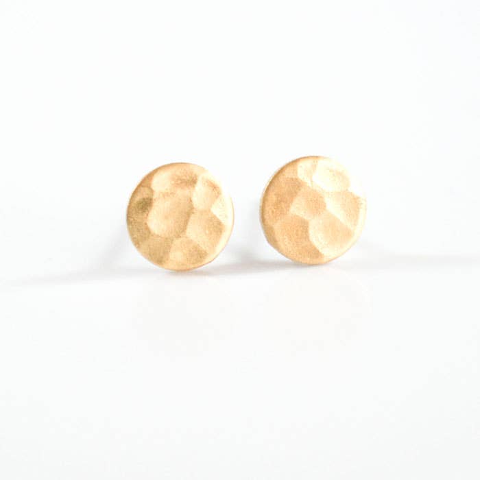 Hammered Circle Earrings