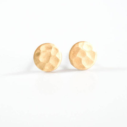 Hammered Circle Earrings