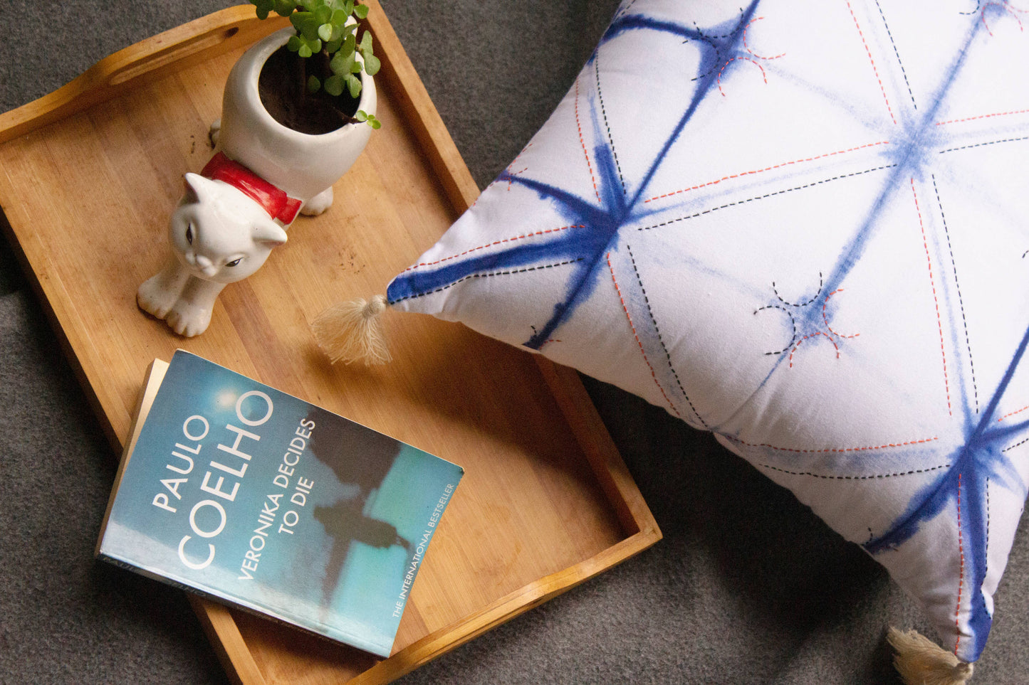 Eureka Indigo Cushion Cover