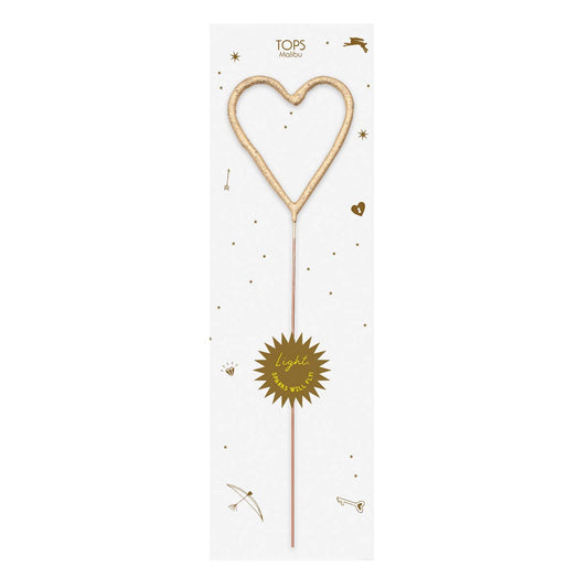 Heart Big Golden Sparkler Wand 