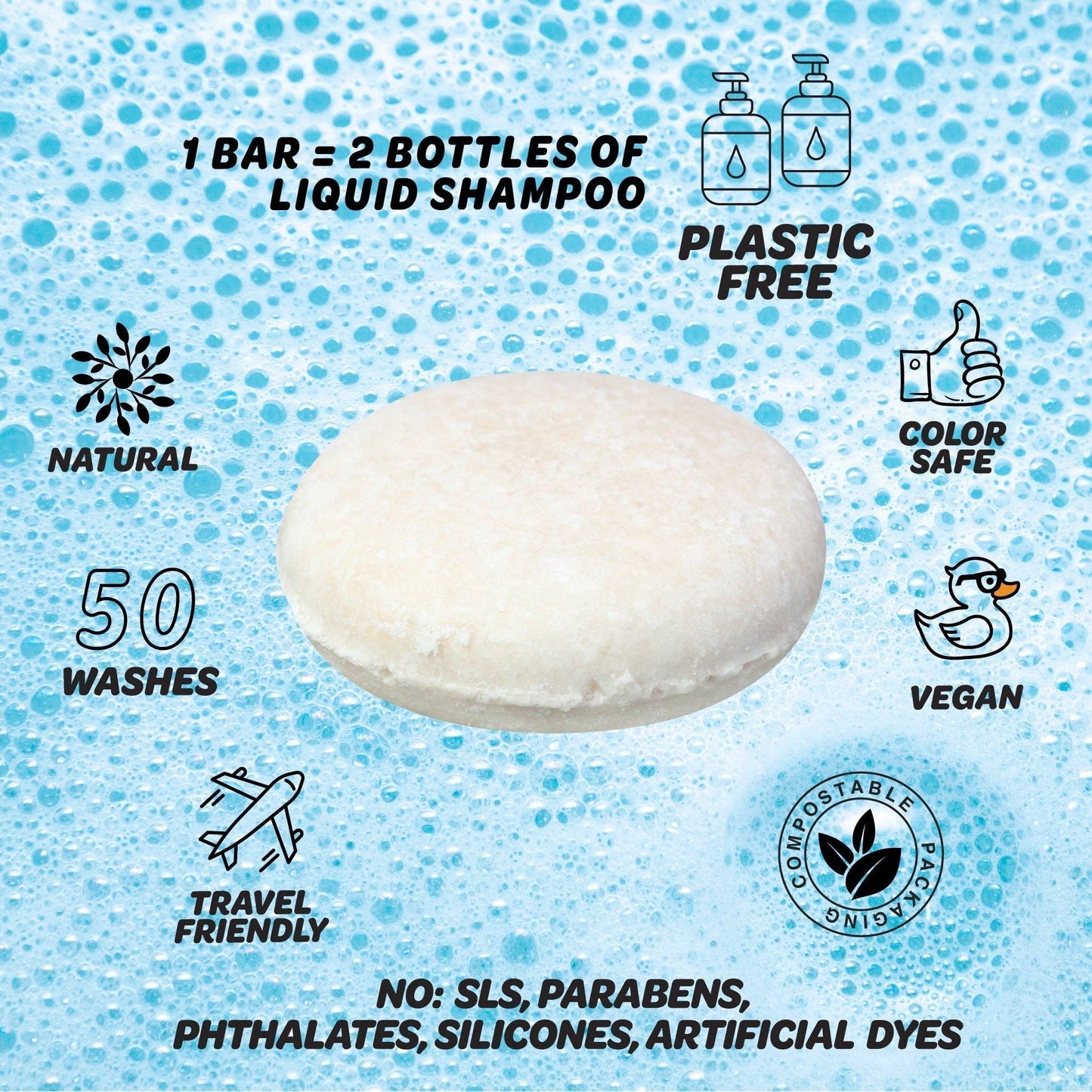 Moroccan Mint Solid Shampoo Bar