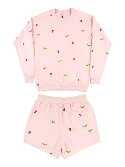 Women’s Holiday Lounge Set Pink