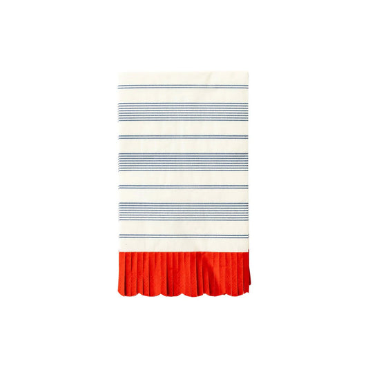 Striped Scallop Dinner Napkins
