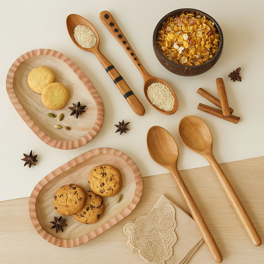 Neem Wood Serving Spoons