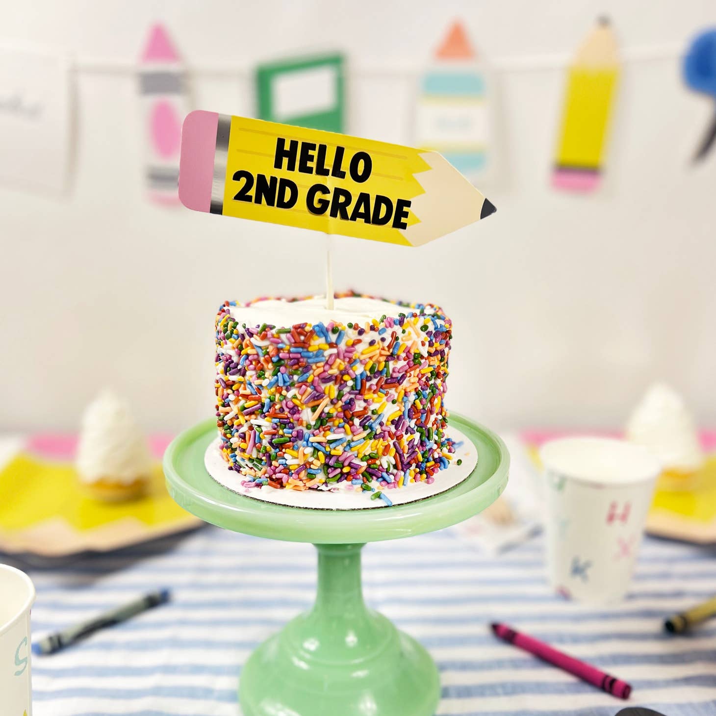 Back To School Custom Cake Topper-Favorite Little Things Co