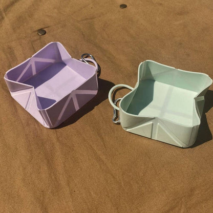 Foldable Pet Food and Water Bowl