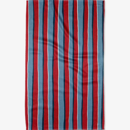 Geometry Star Spangled Stripes Kitchen Tea Towel