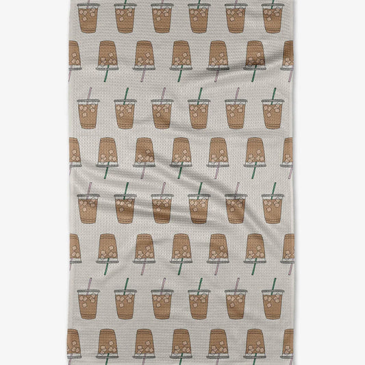 Geometry Sippin' On Summer Kitchen Tea Towel