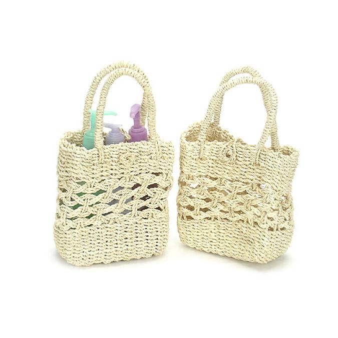 6 inch Natural Twine Purse