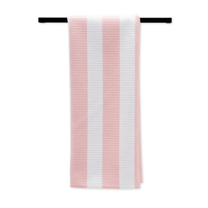Bold Pink Geometry Kitchen Tea Towel