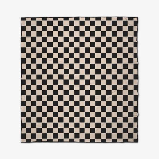 Classic Checker Beach and Picnic Blanket