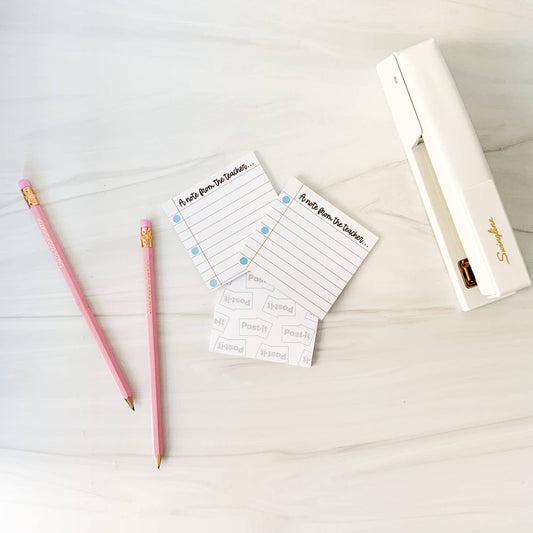 Mini Teacher Post-it Notepads - Multiple Styles
