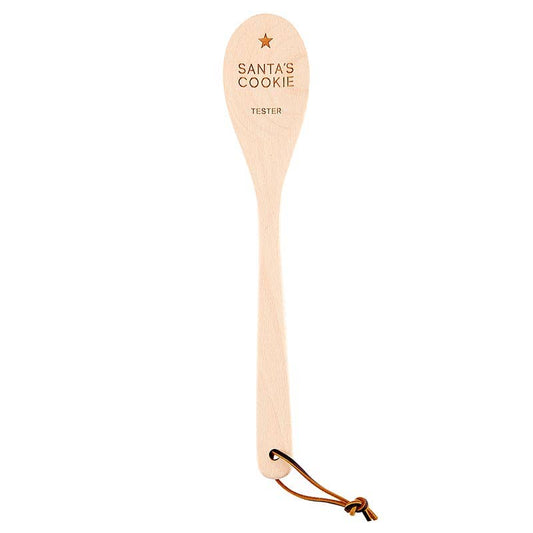 Santa's Cookie Tester Wooden Spoon